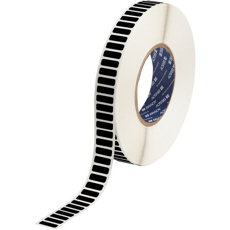 Brady Laser Markable Electrostatic Diss Polyimide Lbls 0.25in H x 0.75in W BK 10000/RL LZR-46-731-10